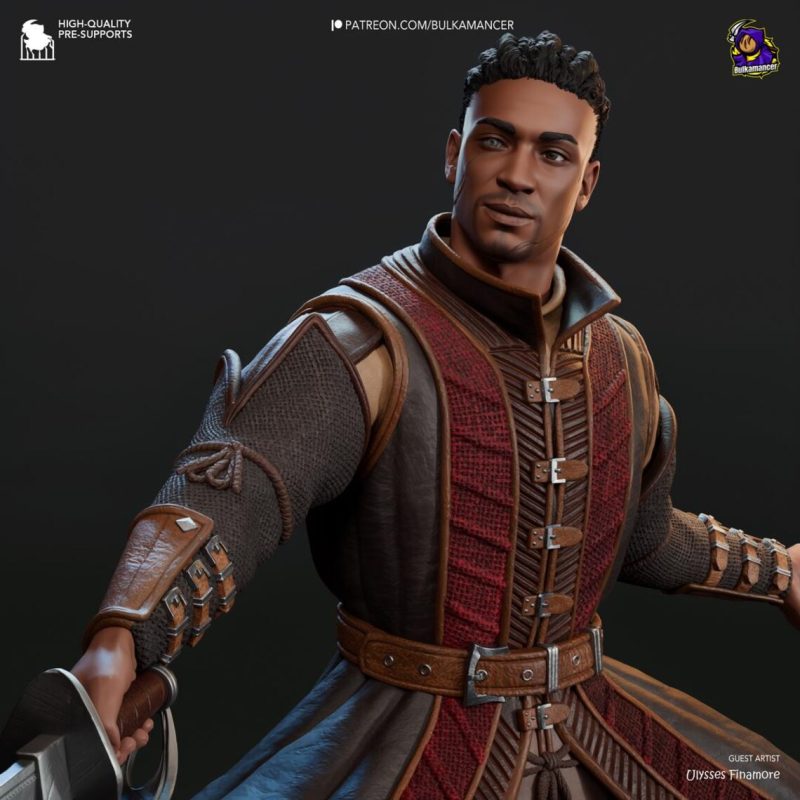 baldurs-gate-3-wyll-action-figure-bust-model-by-bulkamancer-sculpts-3d-printed-garage-kit