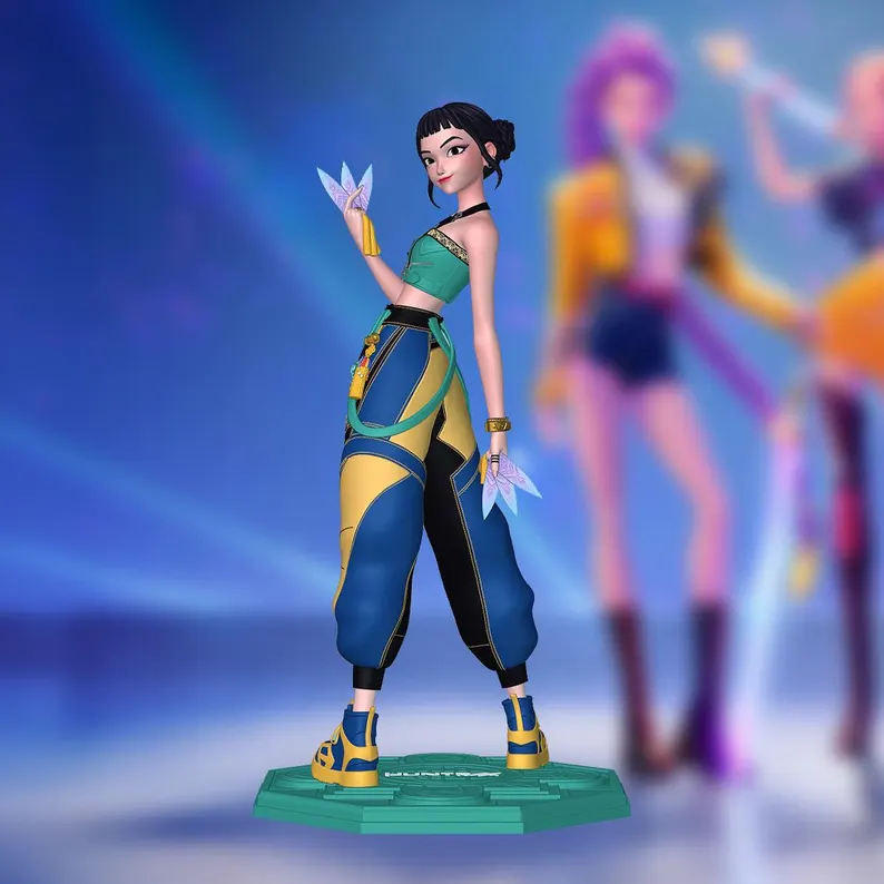 k-pop-demon-hunters-zoey-action-figure-model-by-aarome_art-3d-printed-resin-garage-kit