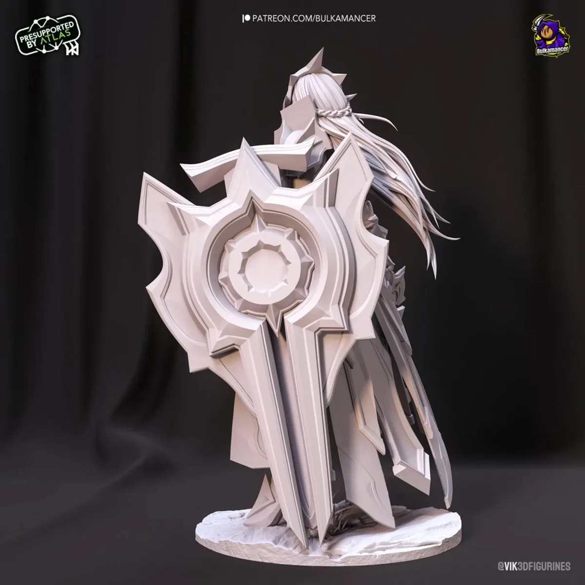 Figura In Resina Eclipse Leona – League Of Legends, 24 Cm, Scala 1:12