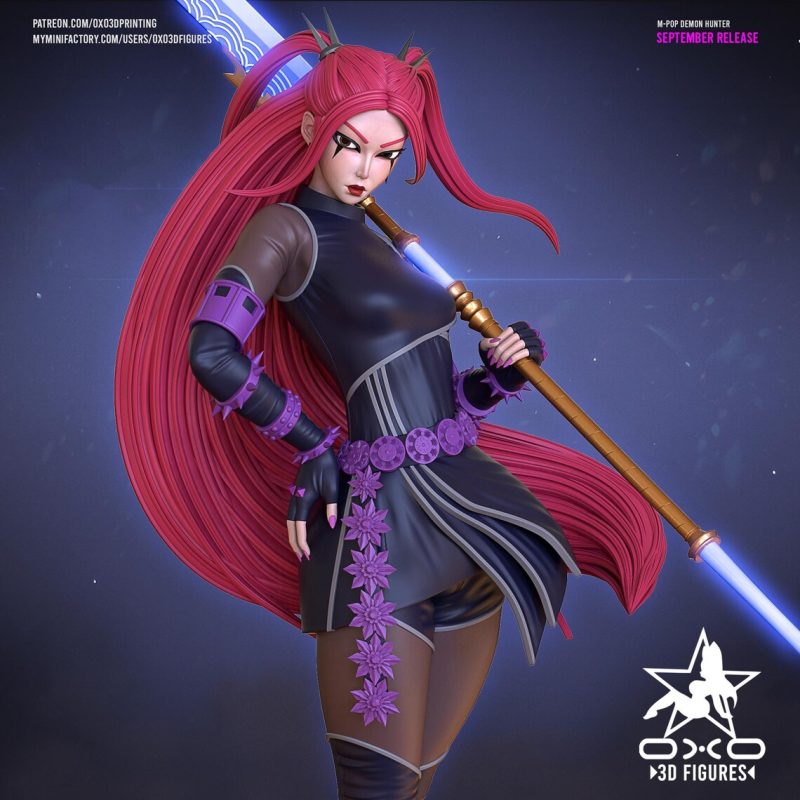 k-pop-demon-hunters-mira-action-figure-model-by-oxo3d-3d-printed-resin-garage-kit