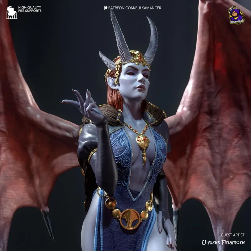 baldurs-gate-3-mizora-action-figure-bust-model-by-bulkamancer-sculpts-3d-printed-resin-garage-kit