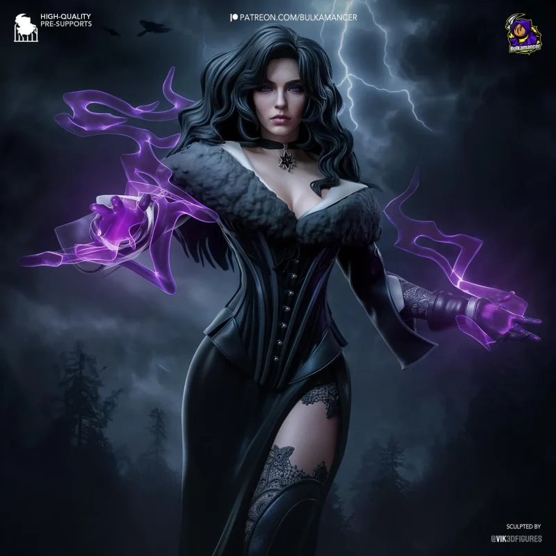 the-witcher-yennefer-of-vengerberg-action-figure-model-by-bulkamancer-sculpts-3d-printed-garage-kit