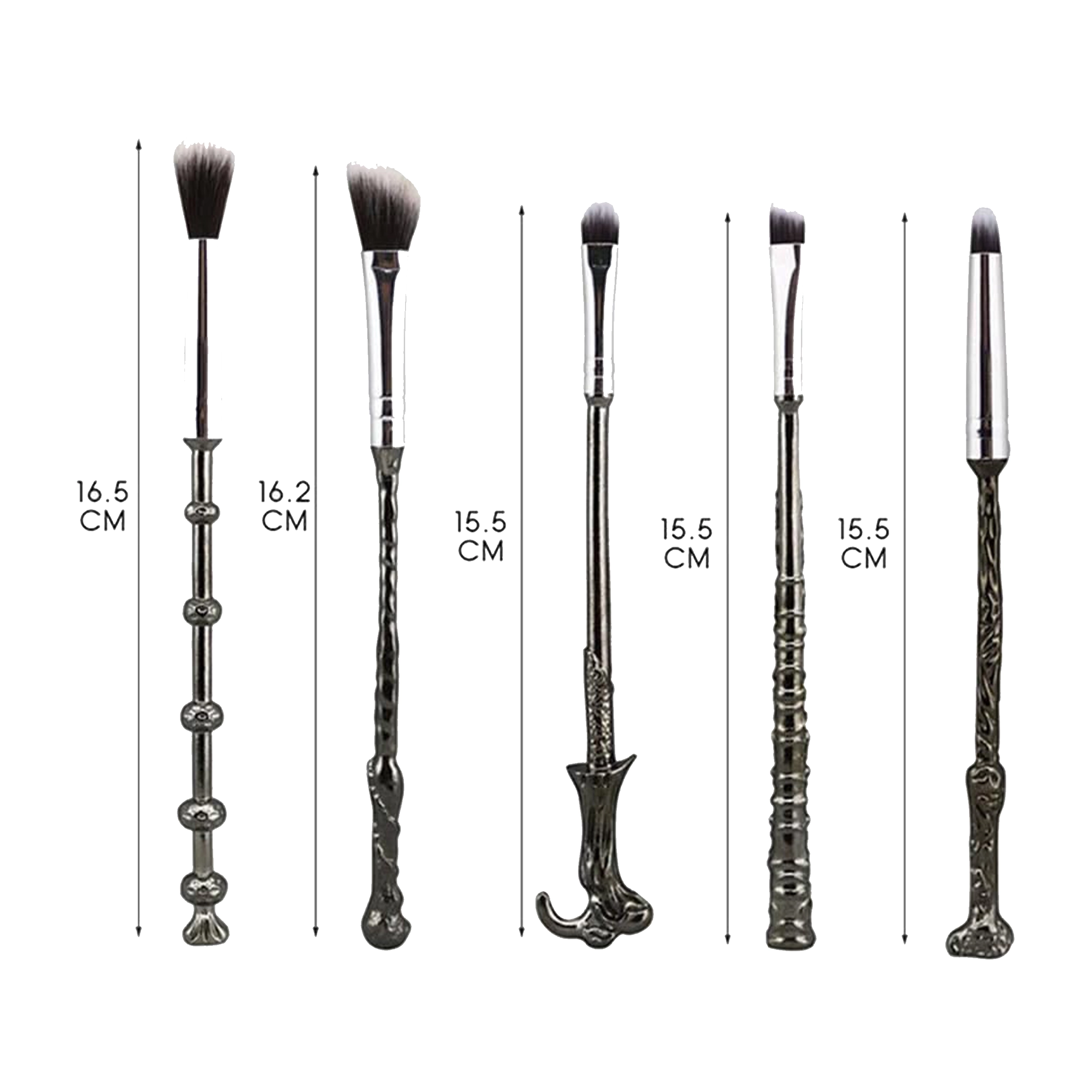 Hogwarts Legacy silver makeup brush set