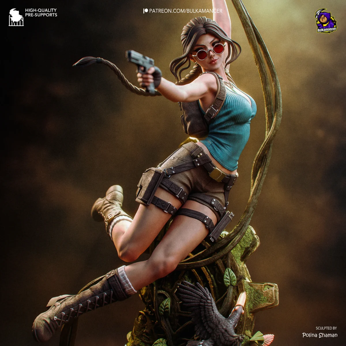 Tomb Raider – Lara Croft Action Figure | 3D Printed Garage Kit