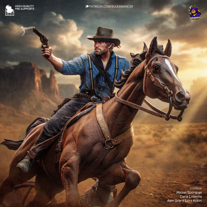 red-dead-redemption-ii-arthur-morgan-action-figure-model-by-bulkamancer-sculpts-3d-printed-resin-garage-kit