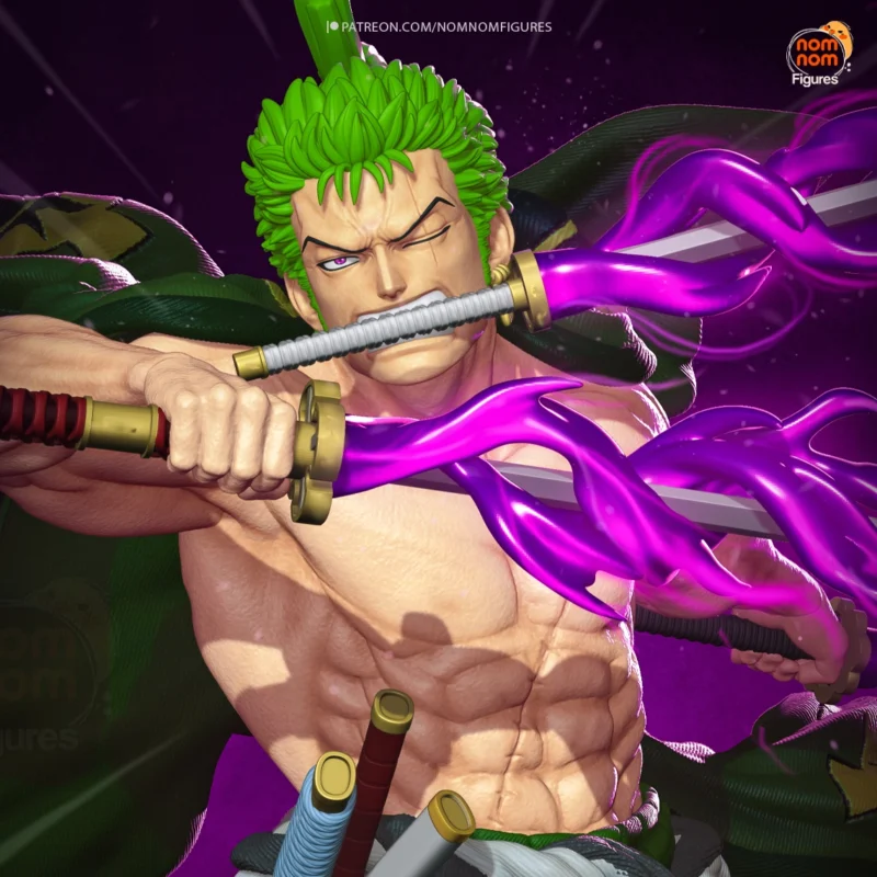 one-piece-wano-zoro-action-figure-model-by-nomnom-figures-3d-printed-resin-garage-kit
