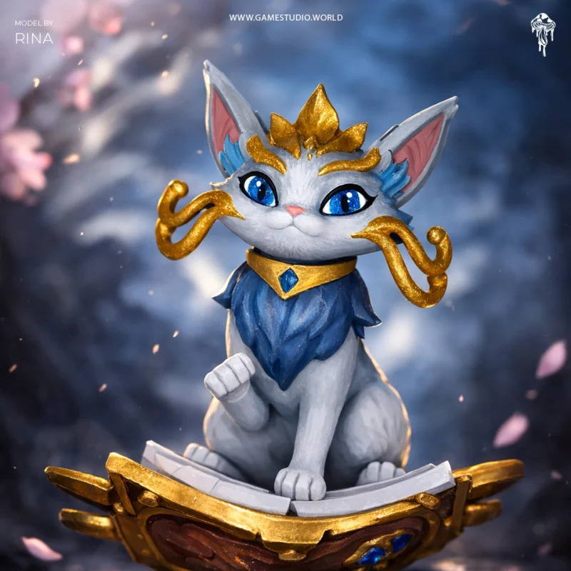 league-of-legends-yuumi-action-figure-model-by-rina-3d-printed-resin-garage-kit
