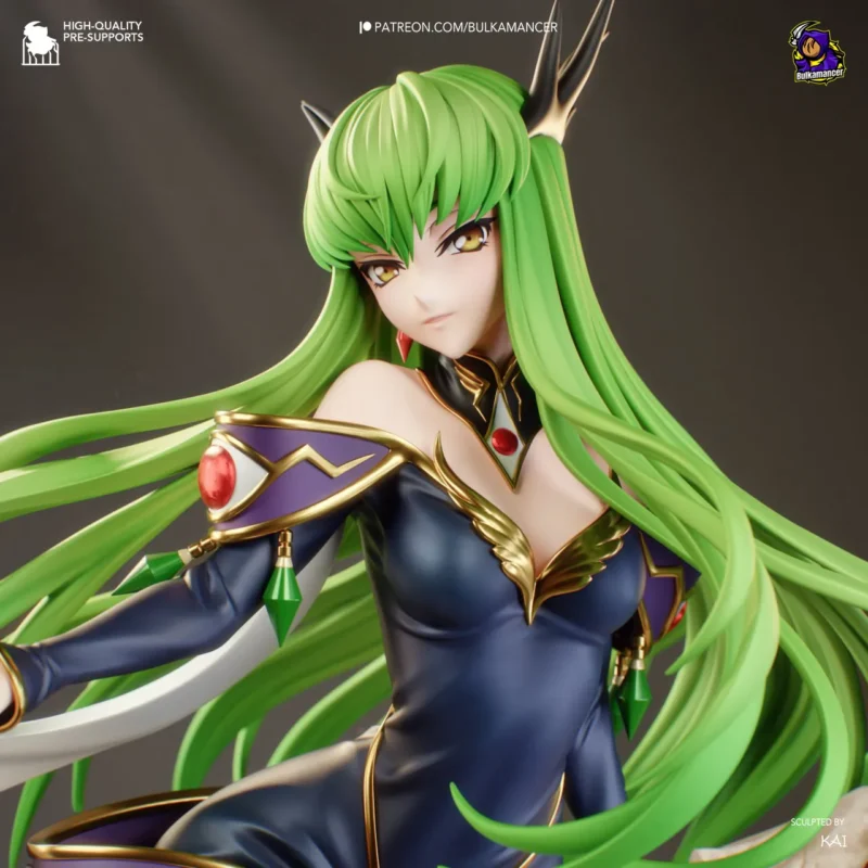 code-geass-empress-c-c-action-figure-model-by-h3ll-creator-3d-printed-resin-garage-kit