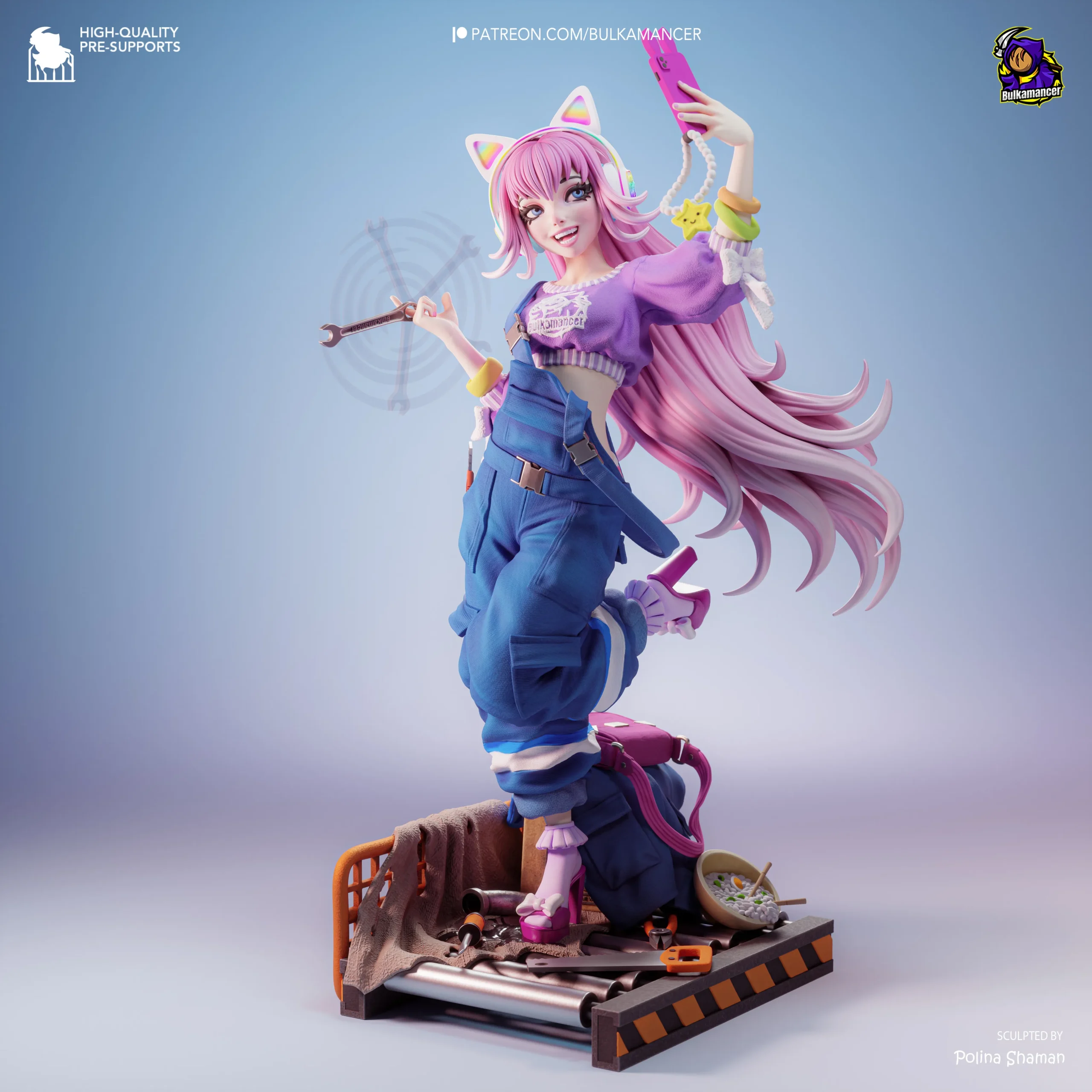bulkamaner catgirl action figure