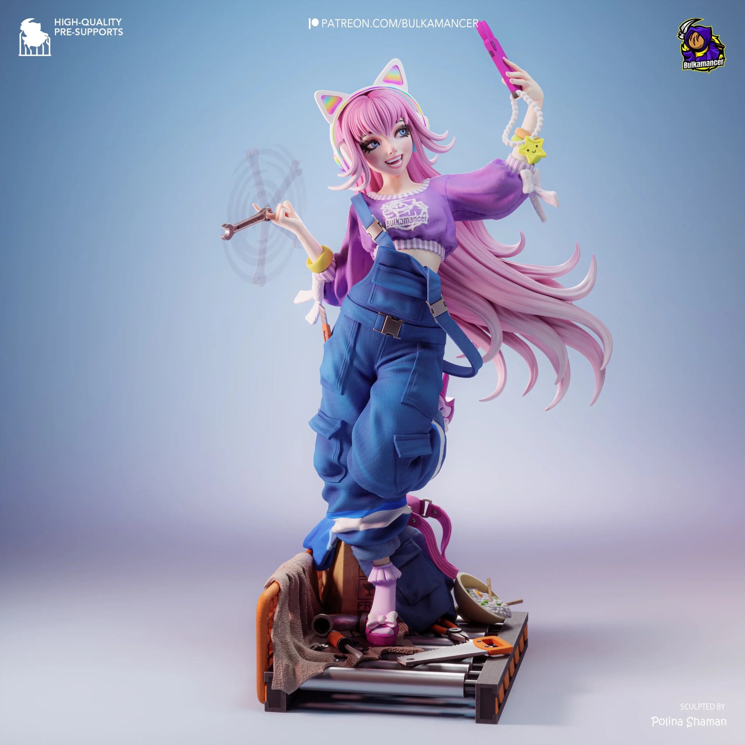 bulkamaner catgirl action figure