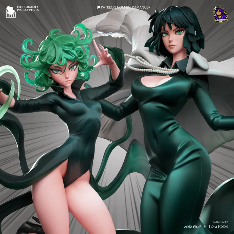 one-punch-man-fubuki-tatsumaki-diorama-model-by-bulkamancer