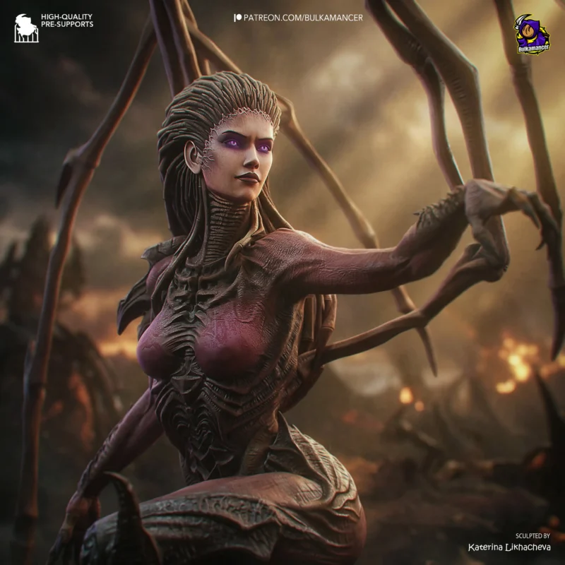 starcraft-kerrigan-action-figure-model-by-bulkamancer-3d-printed-resin-garage-kit