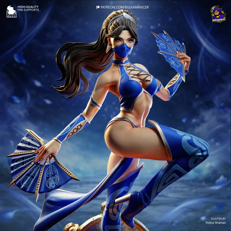 mortal-kombat-kitana-action-figure-model-by-bulkamancer-sculpts-3d-printed-resin-garage-kit