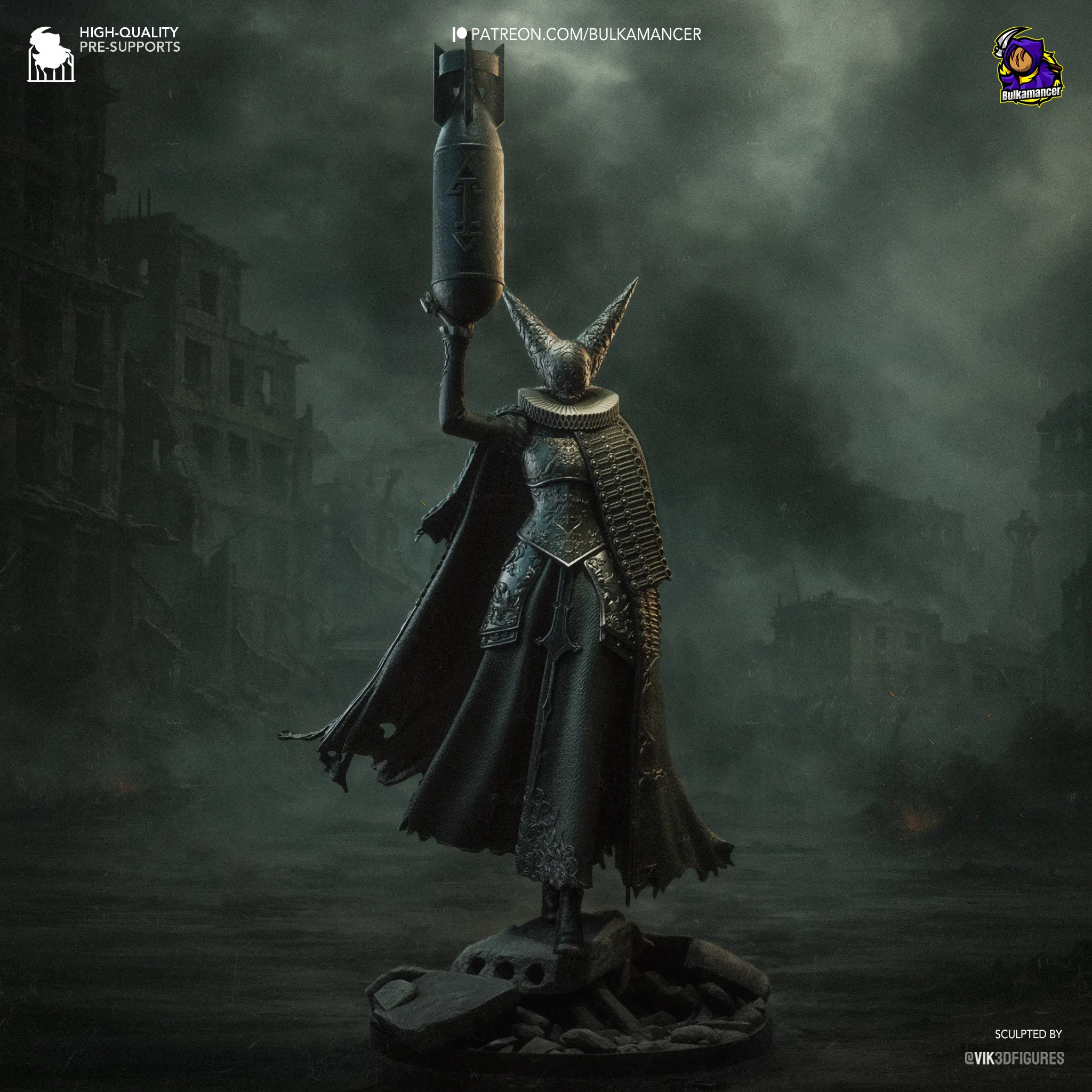 trench crusade artillery witch figure