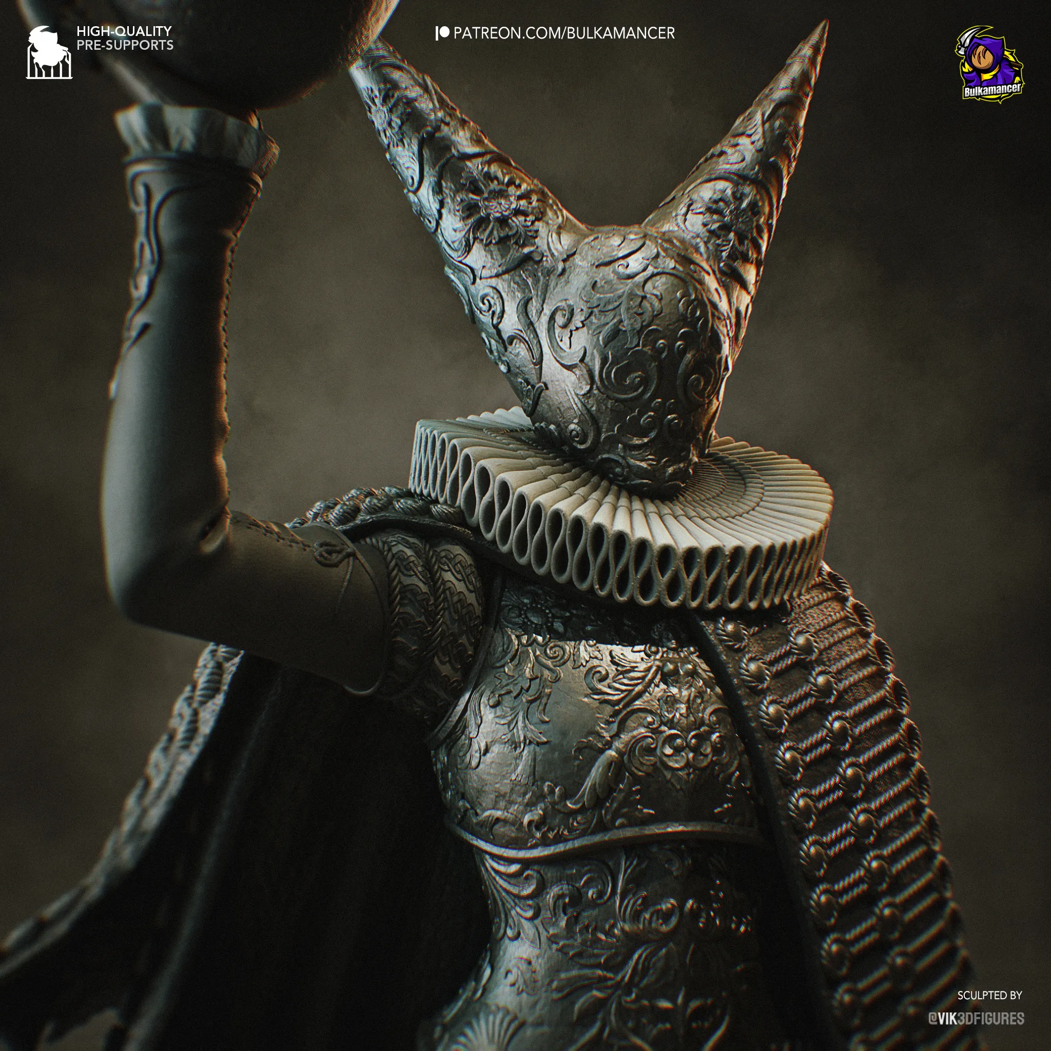 trench crusade artillery witch figure