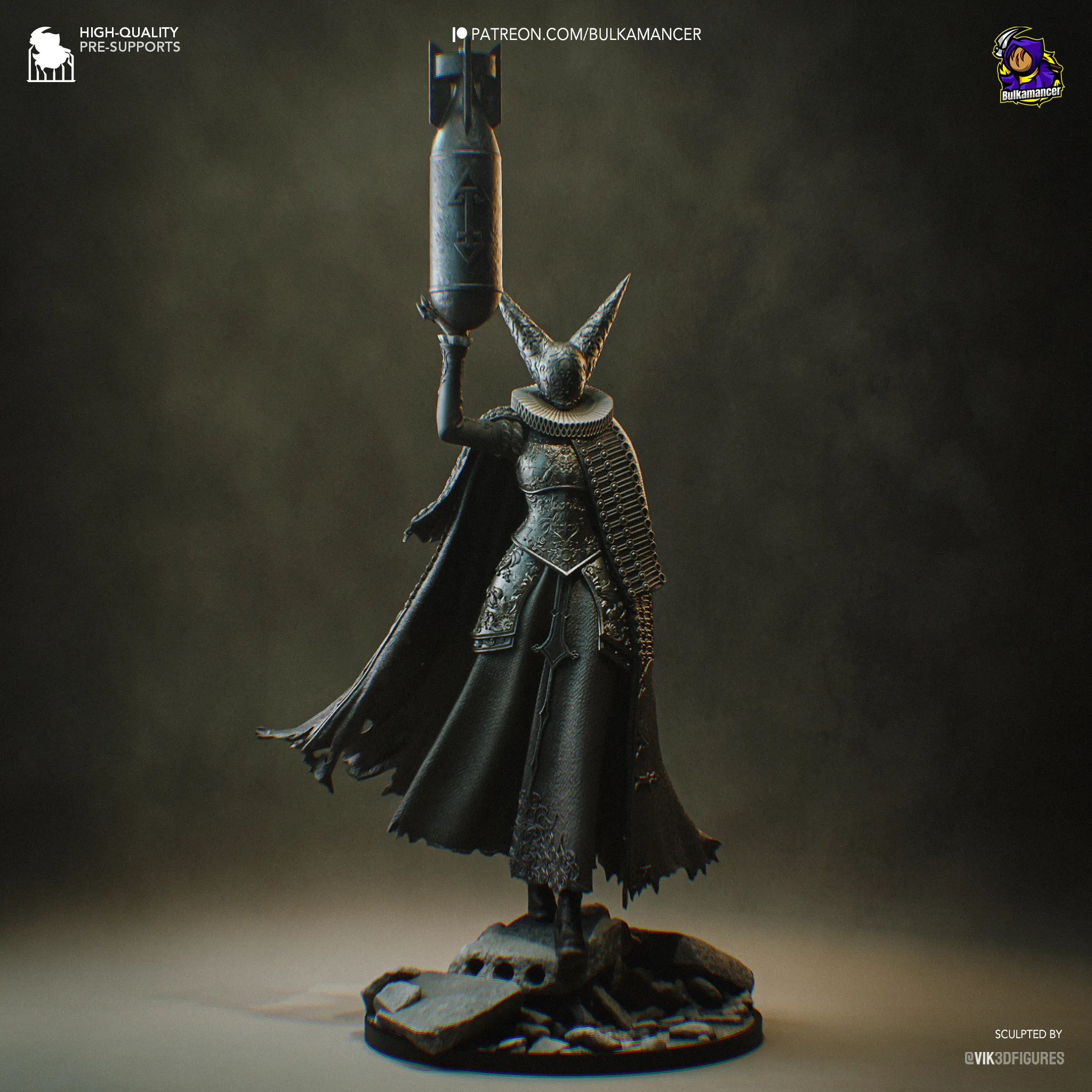 trench crusade artillery witch figure