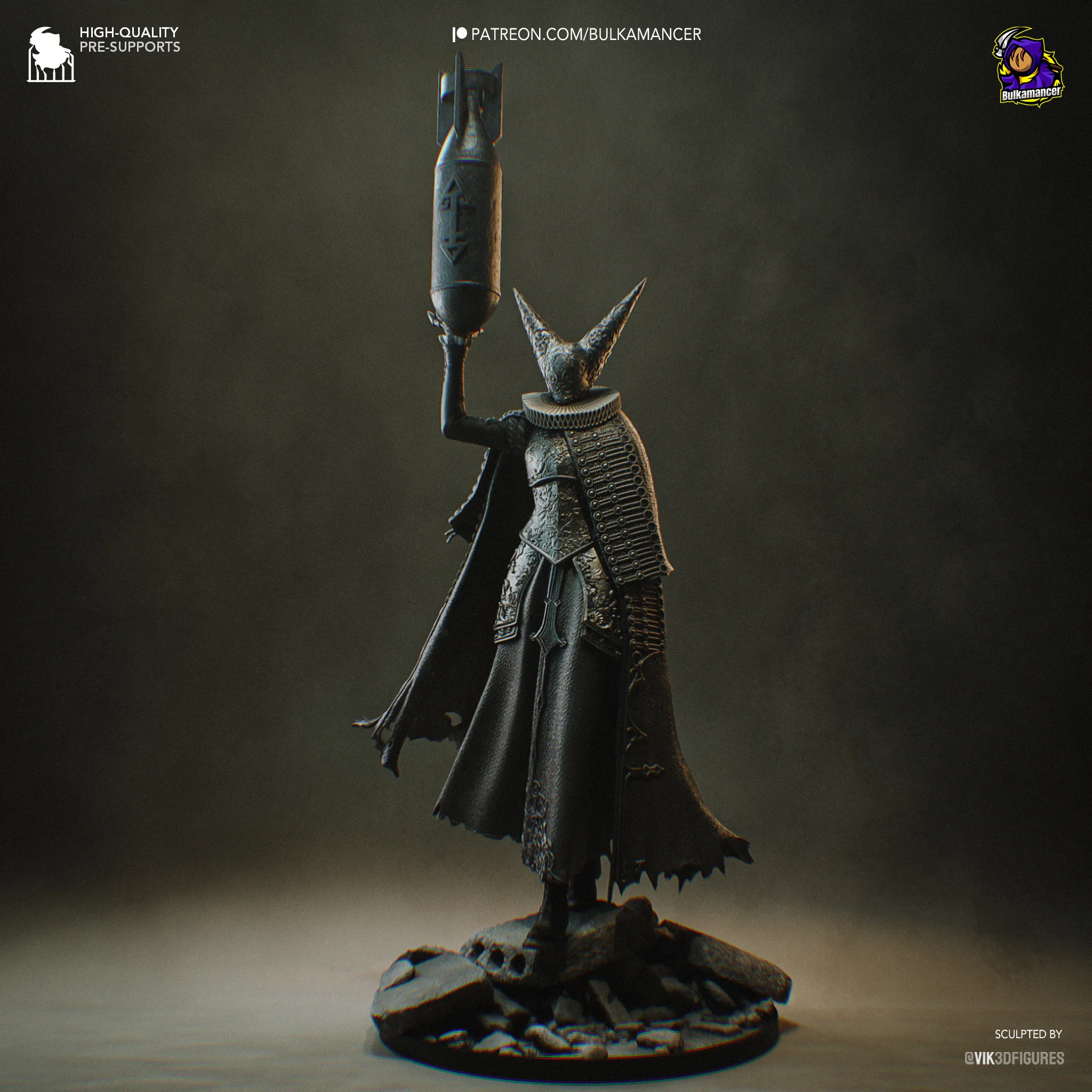 trench crusade artillery witch figure
