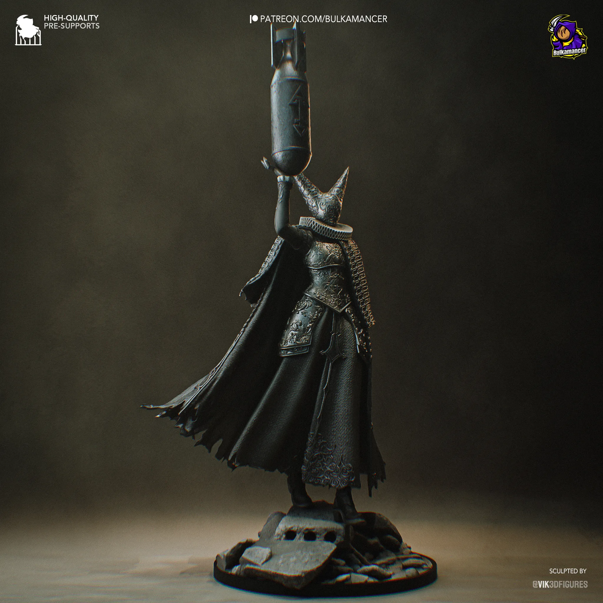 trench crusade artillery witch figure