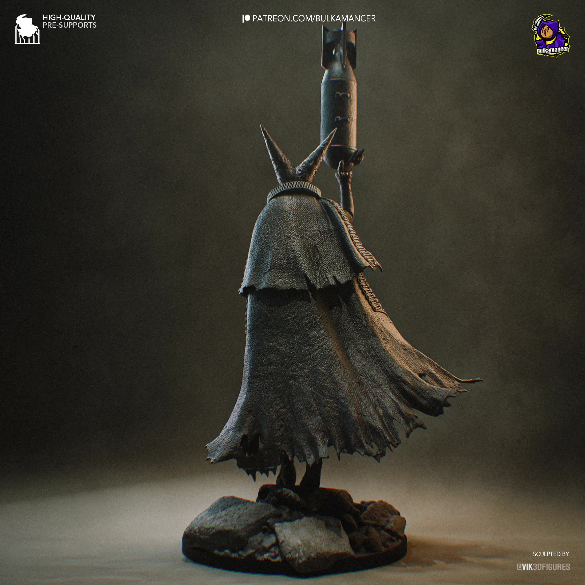 trench crusade artillery witch figure