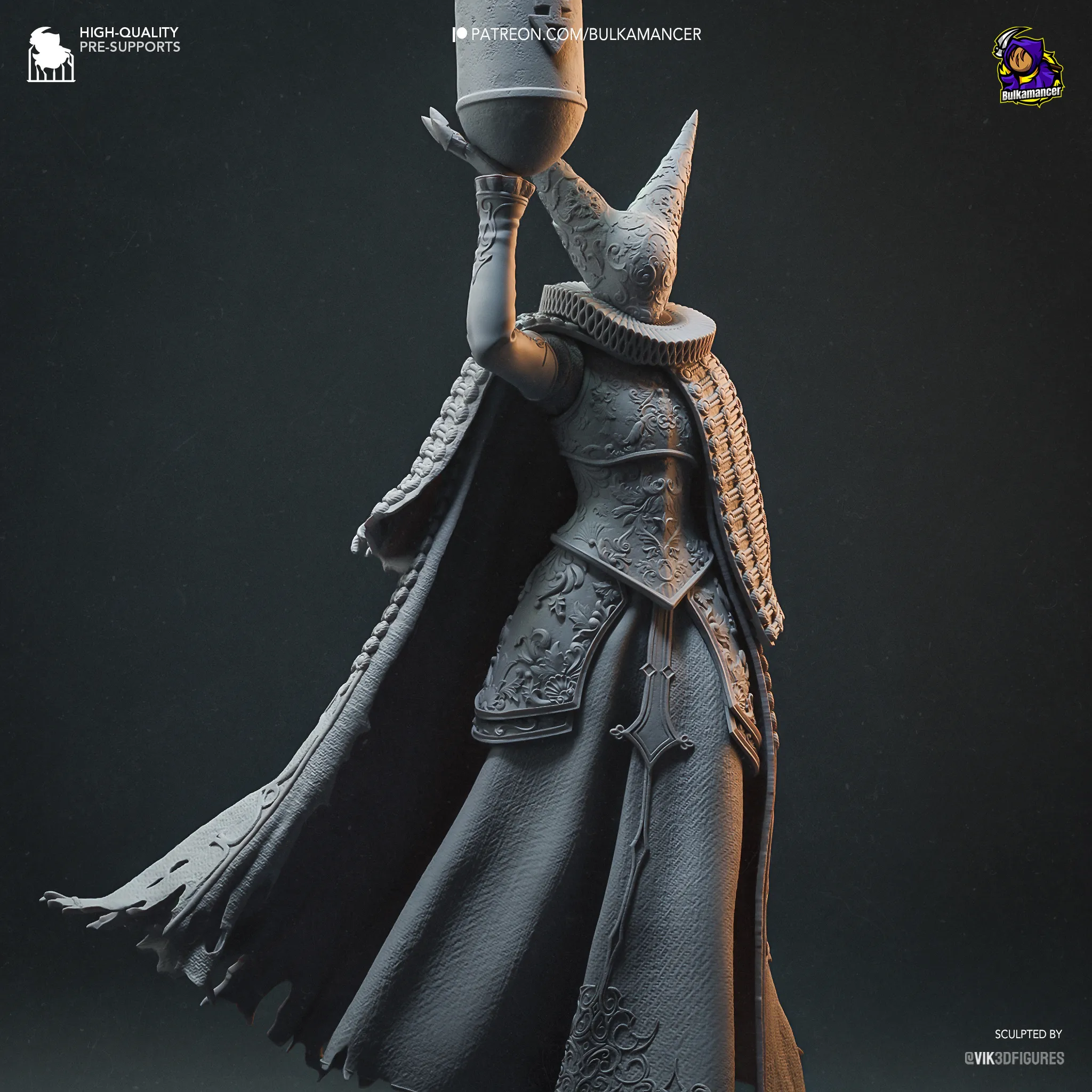 trench crusade artillery witch figure
