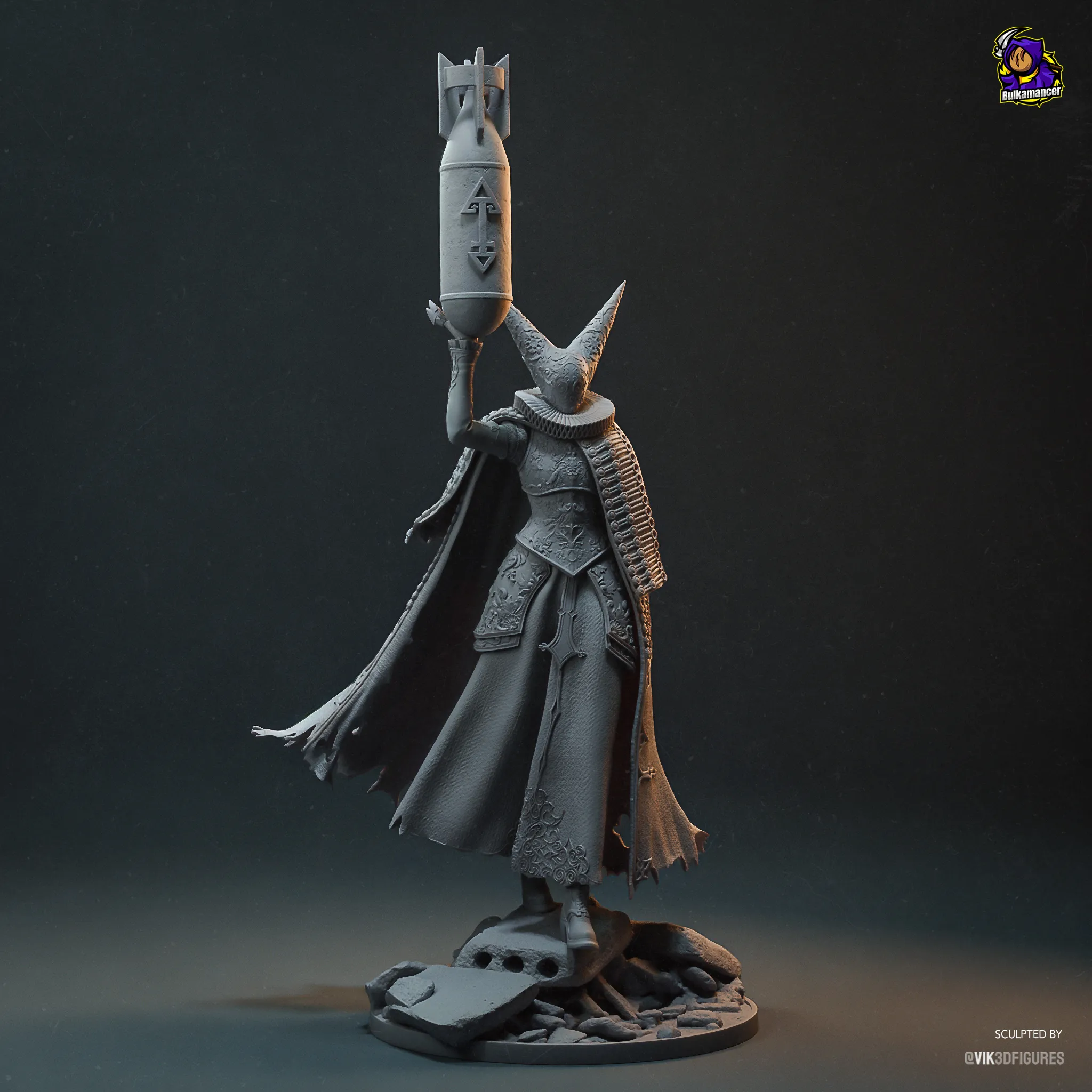 trench crusade artillery witch figure