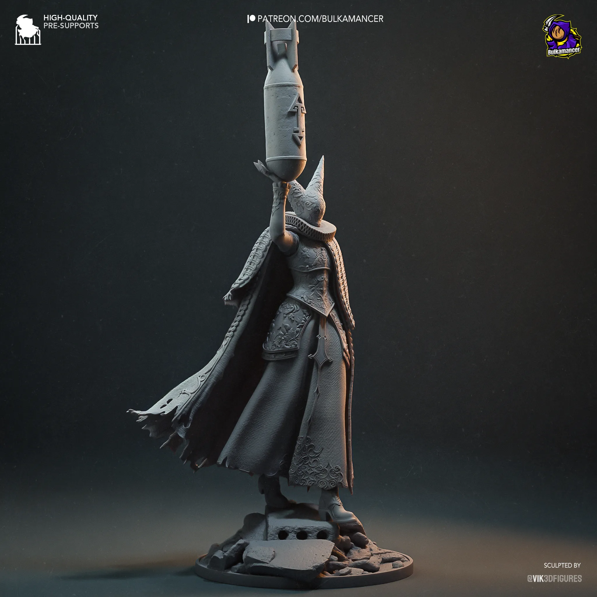 trench crusade artillery witch figure