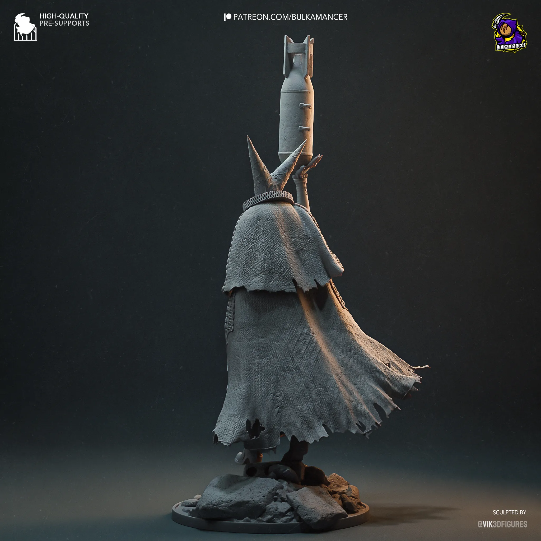 trench crusade artillery witch figure