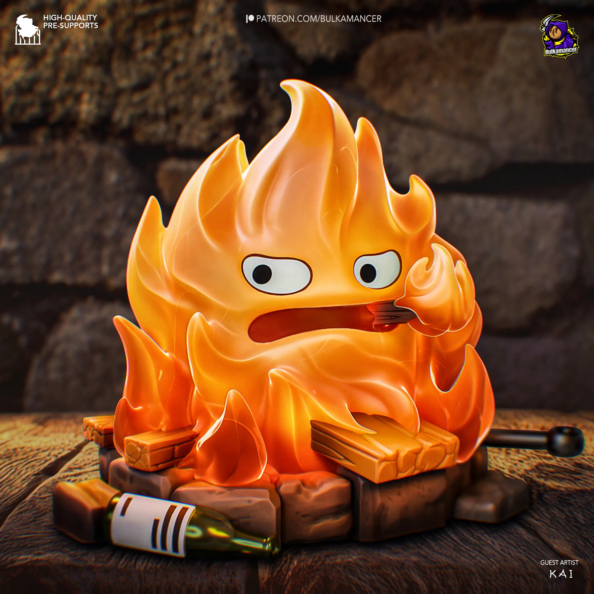 Howl's Moving Castle Calcifer Action Figure