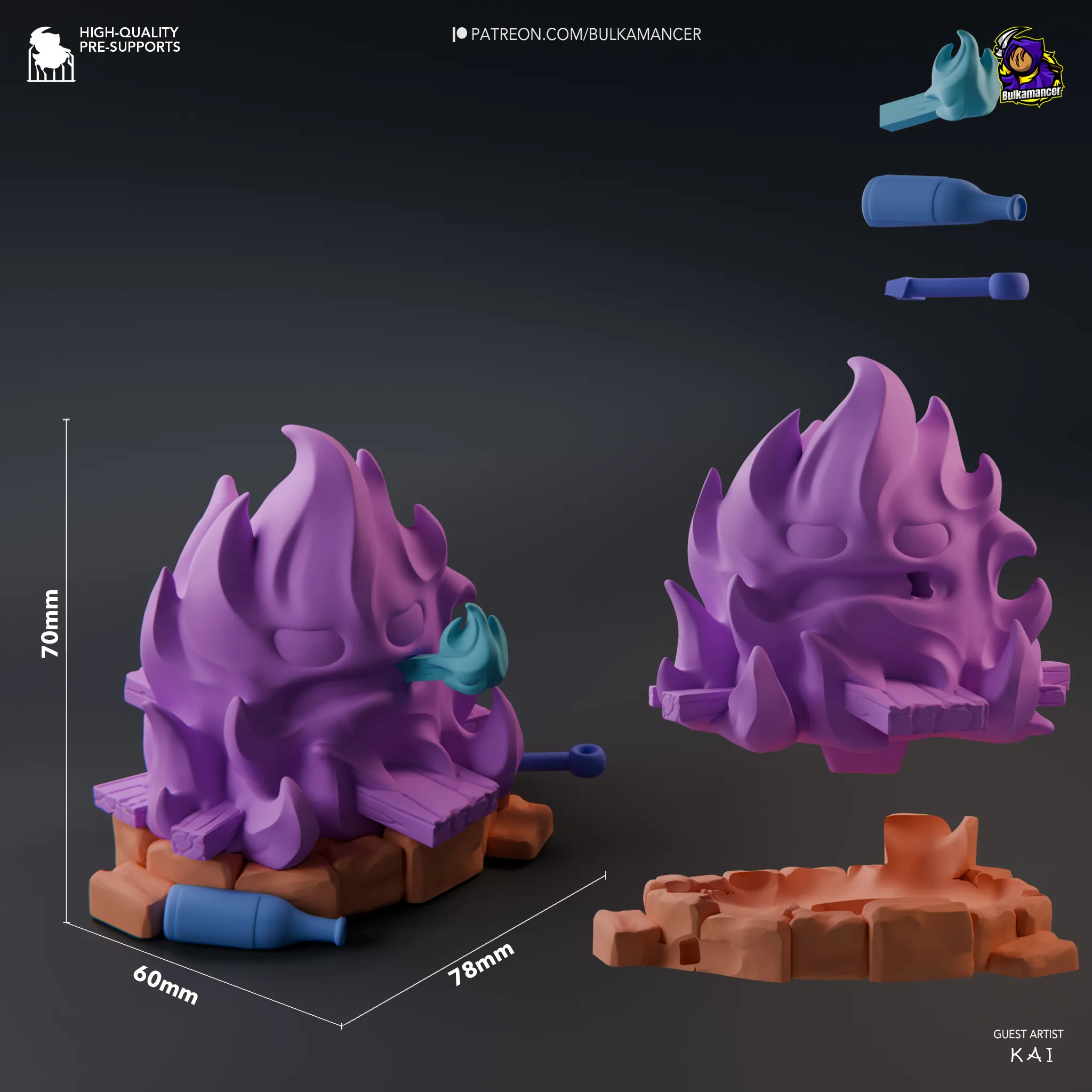 Howl's Moving Castle Calcifer Action Figure