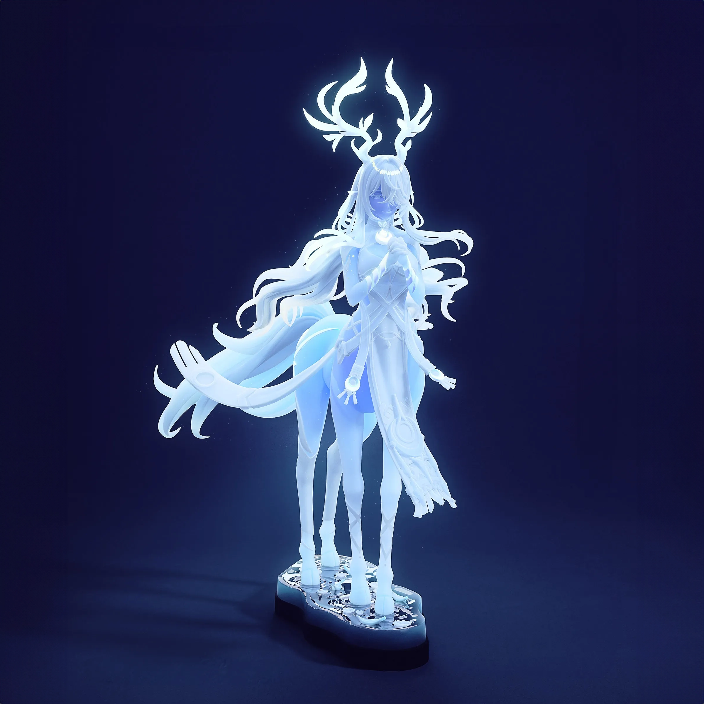 genshin impact lauma dear form action figure