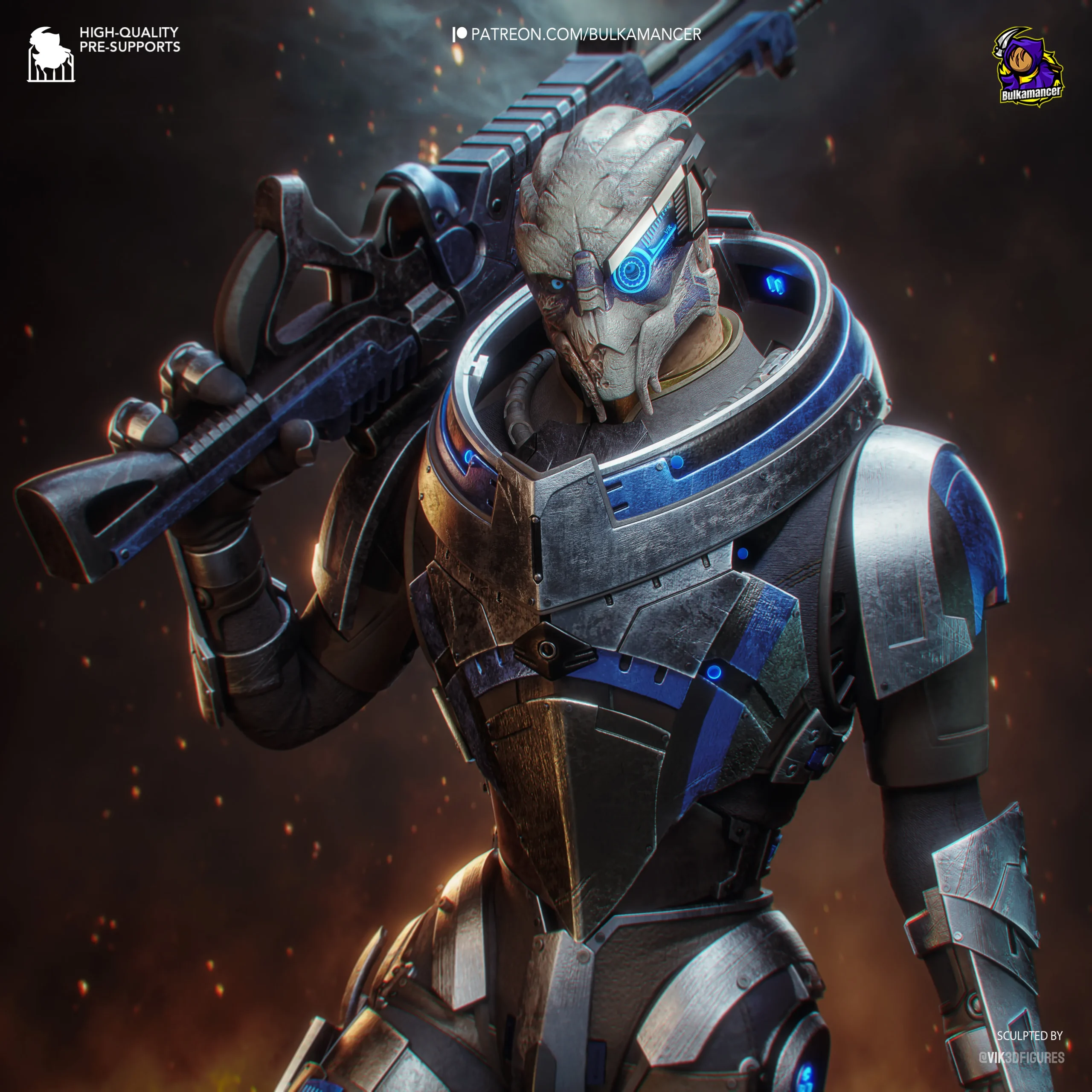 mass effect garrus figure