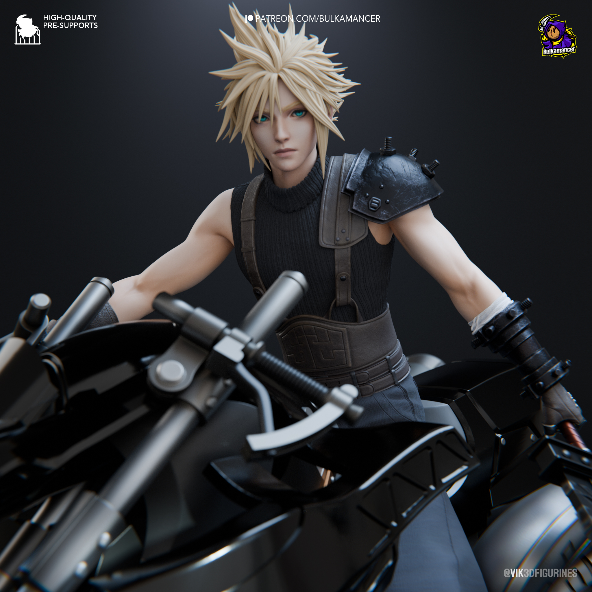 Final Fantasy VII – Cloud Strife on Hardy-Daytona Action Figure