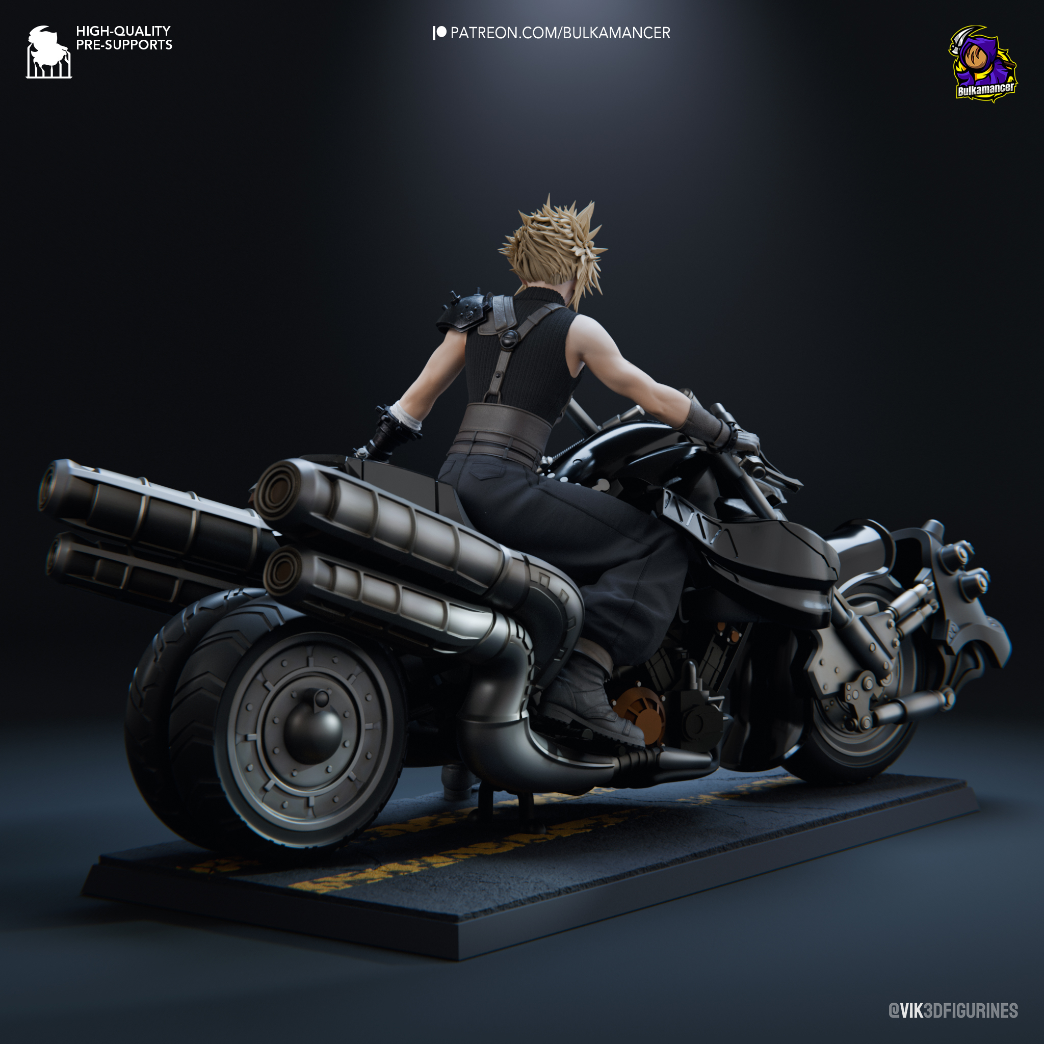 Final Fantasy VII – Cloud Strife on Hardy-Daytona Action Figure