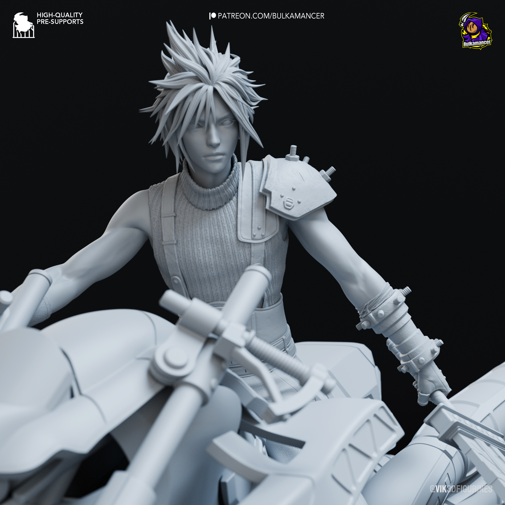 Final Fantasy VII – Cloud Strife on Hardy-Daytona Action Figure
