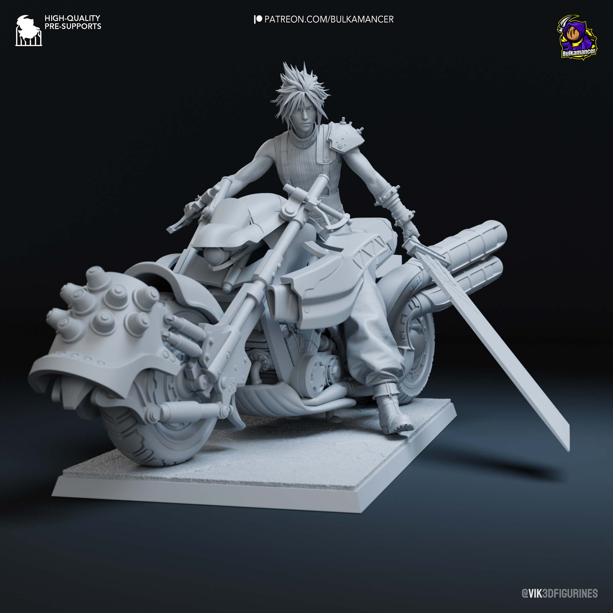Final Fantasy VII – Cloud Strife on Hardy-Daytona Action Figure