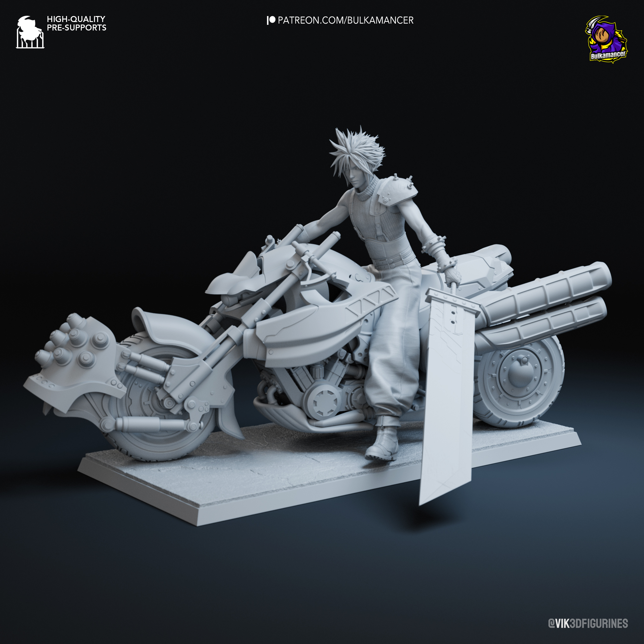 Final Fantasy VII – Cloud Strife on Hardy-Daytona Action Figure