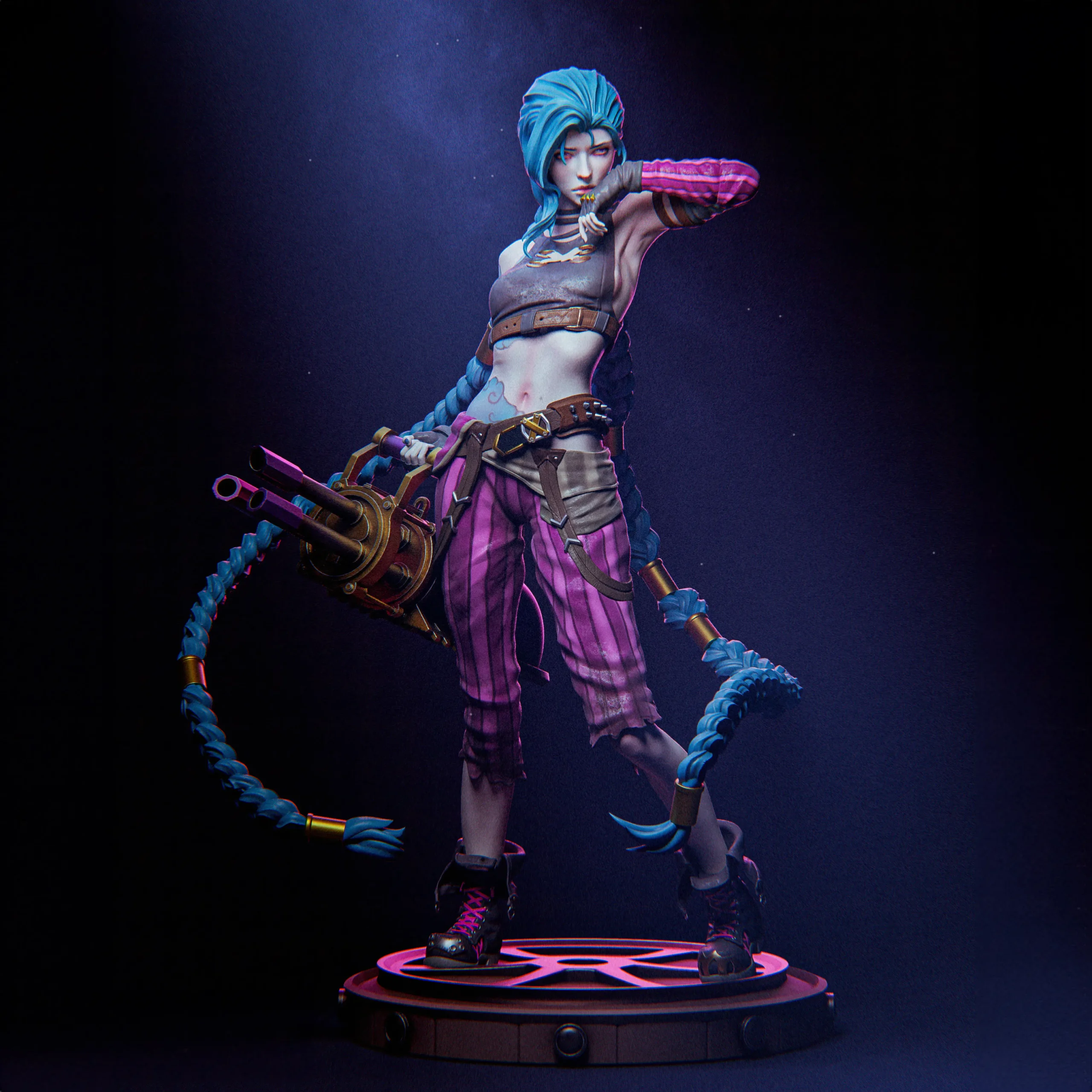 league of legends jinx arcane figure