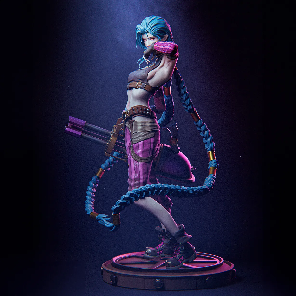 league of legends jinx arcane figure