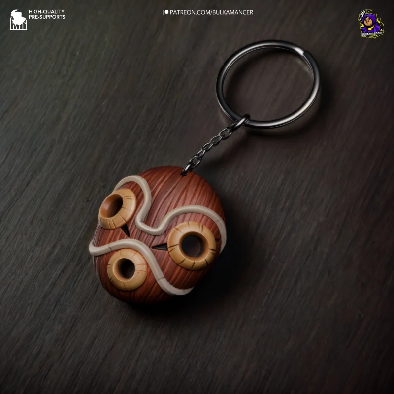 princess-mononoke-mask-keychain