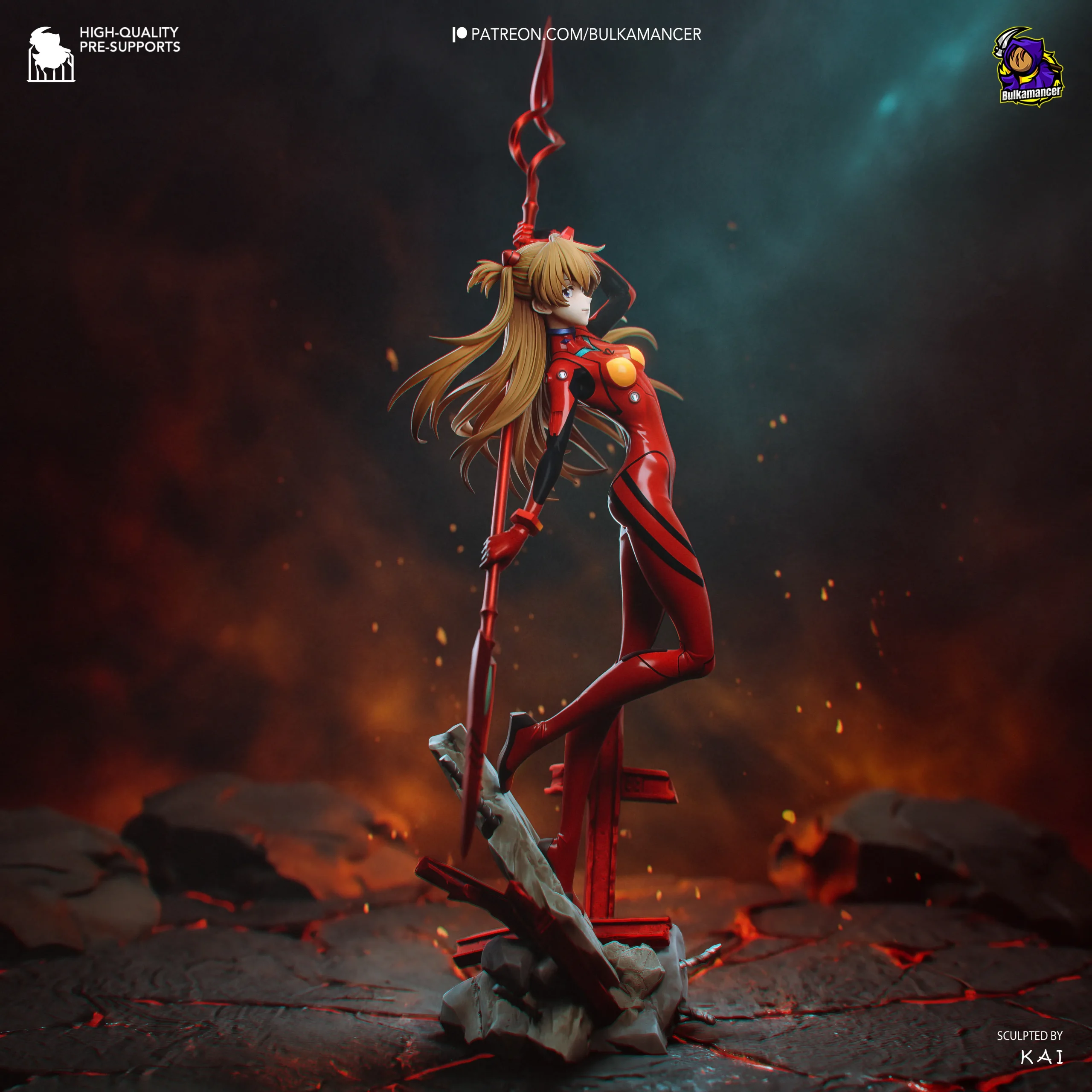 Neon Genesis Evangelion Asuka Langley Action Figure