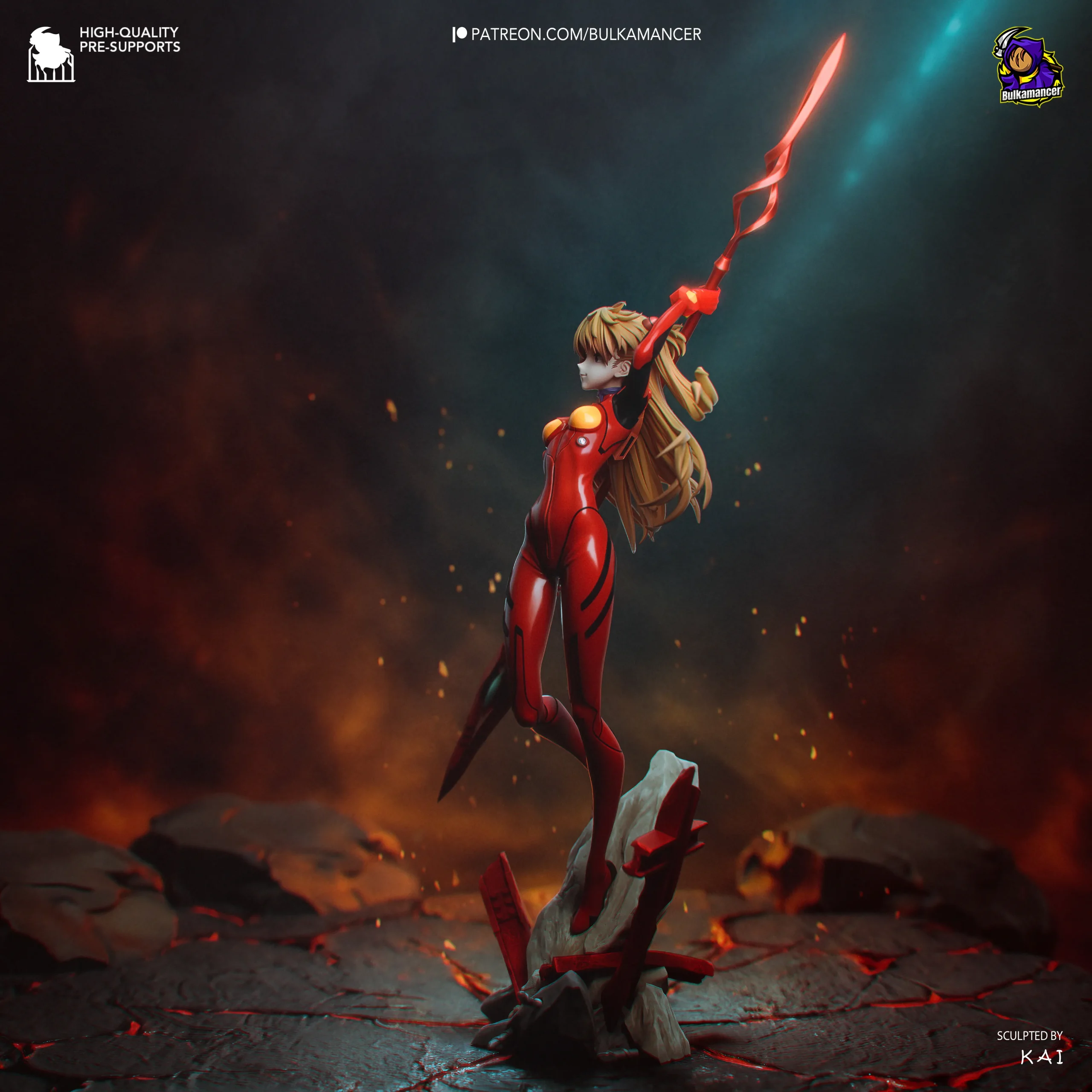 Neon Genesis Evangelion Asuka Langley Action Figure