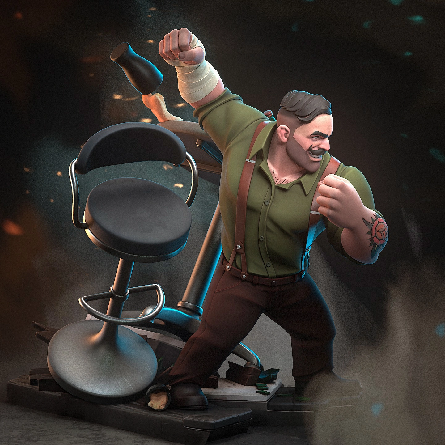 Dispatch Punch Up Action figure