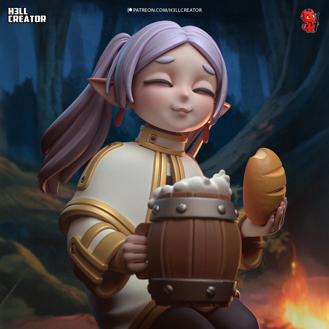 Frieren Chibi Action FIgure