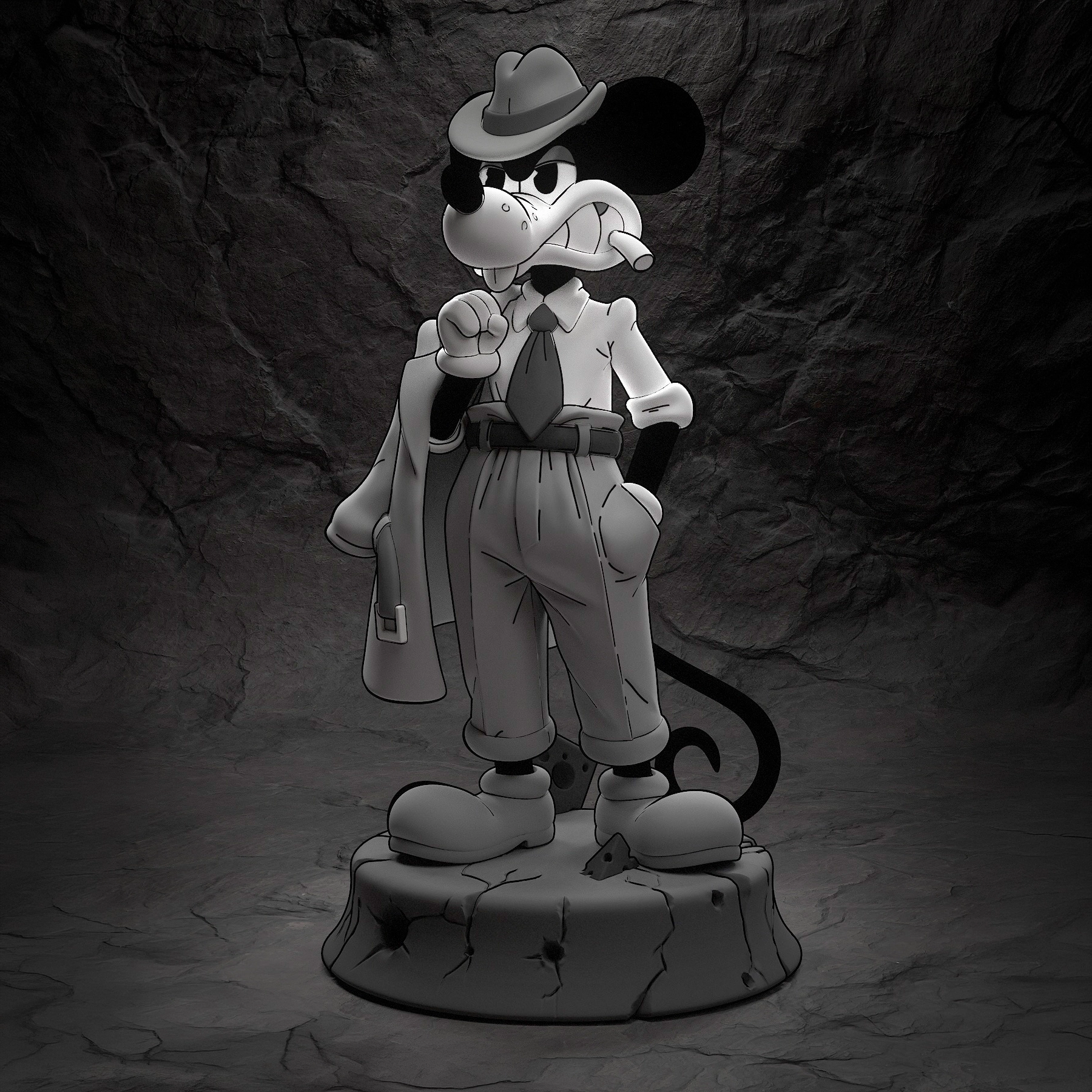 MOUSE PI for hire Jack Pepper action figure