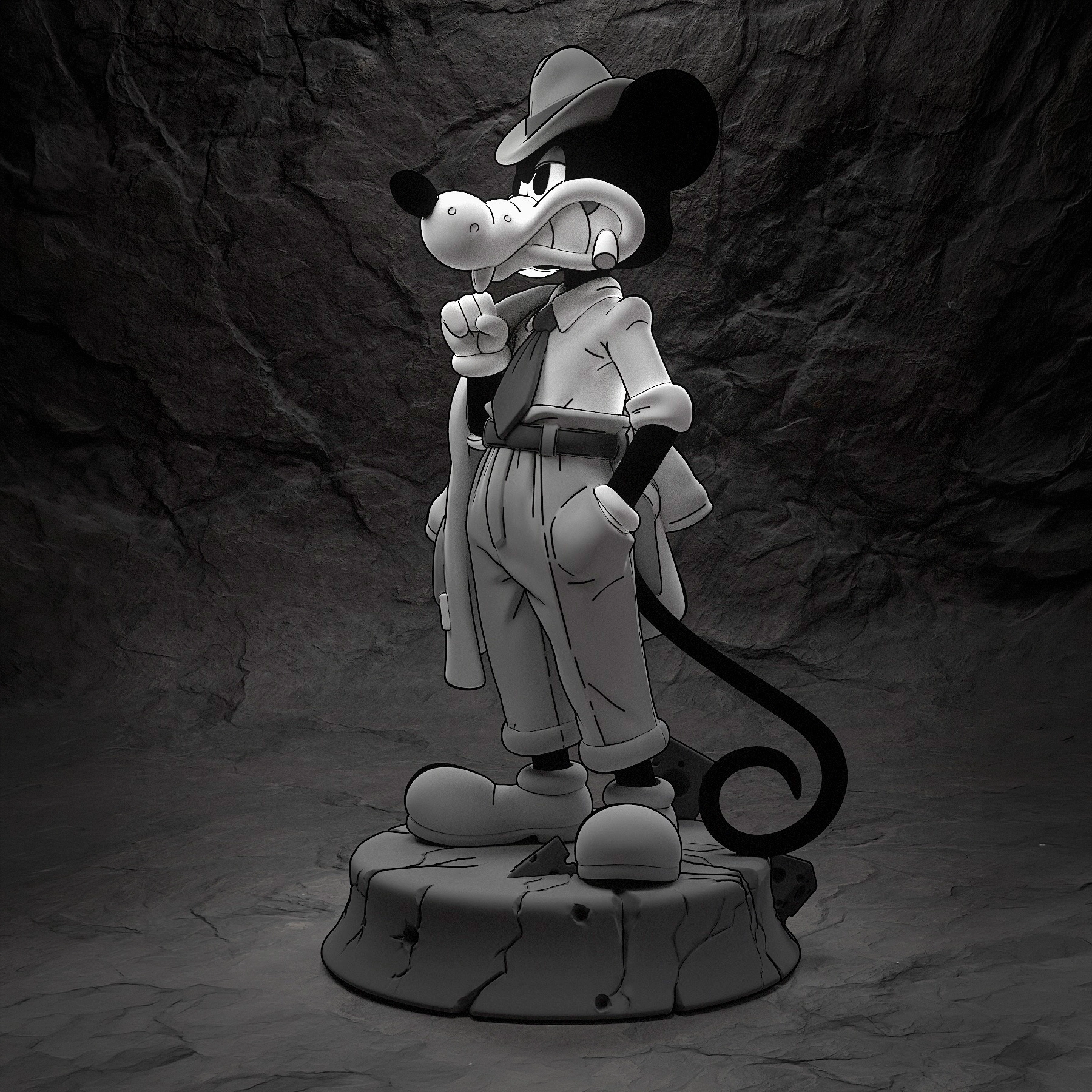 MOUSE PI for hire Jack Pepper action figure