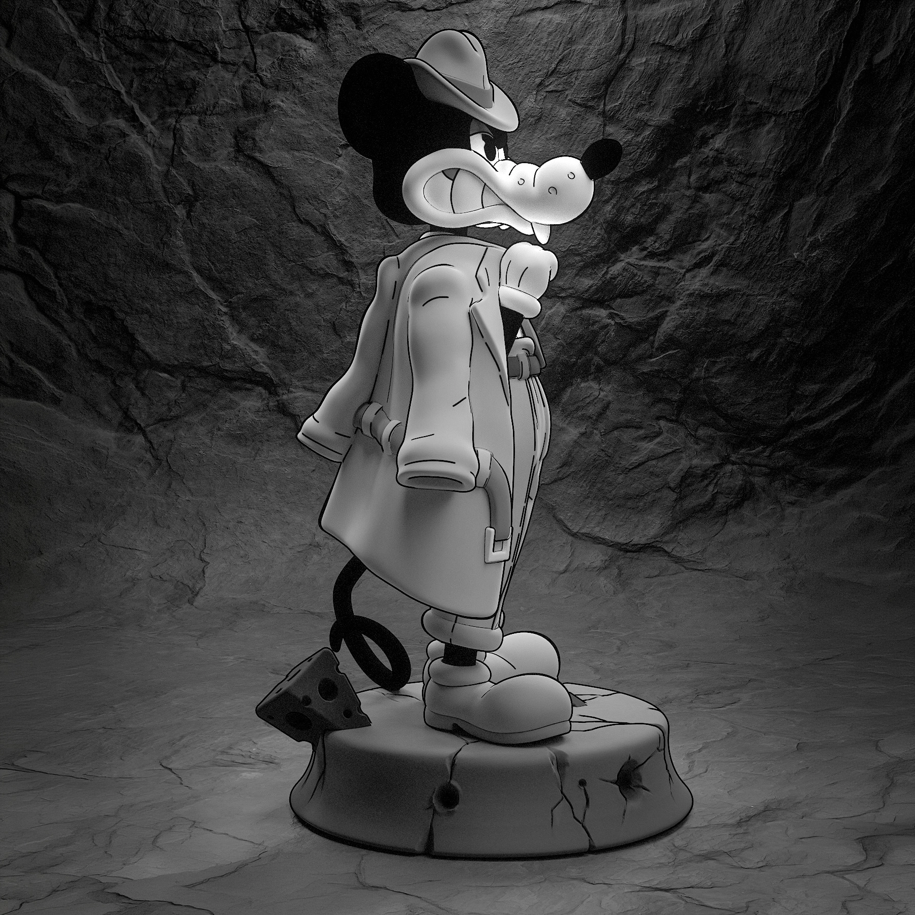 MOUSE PI for hire Jack Pepper action figure