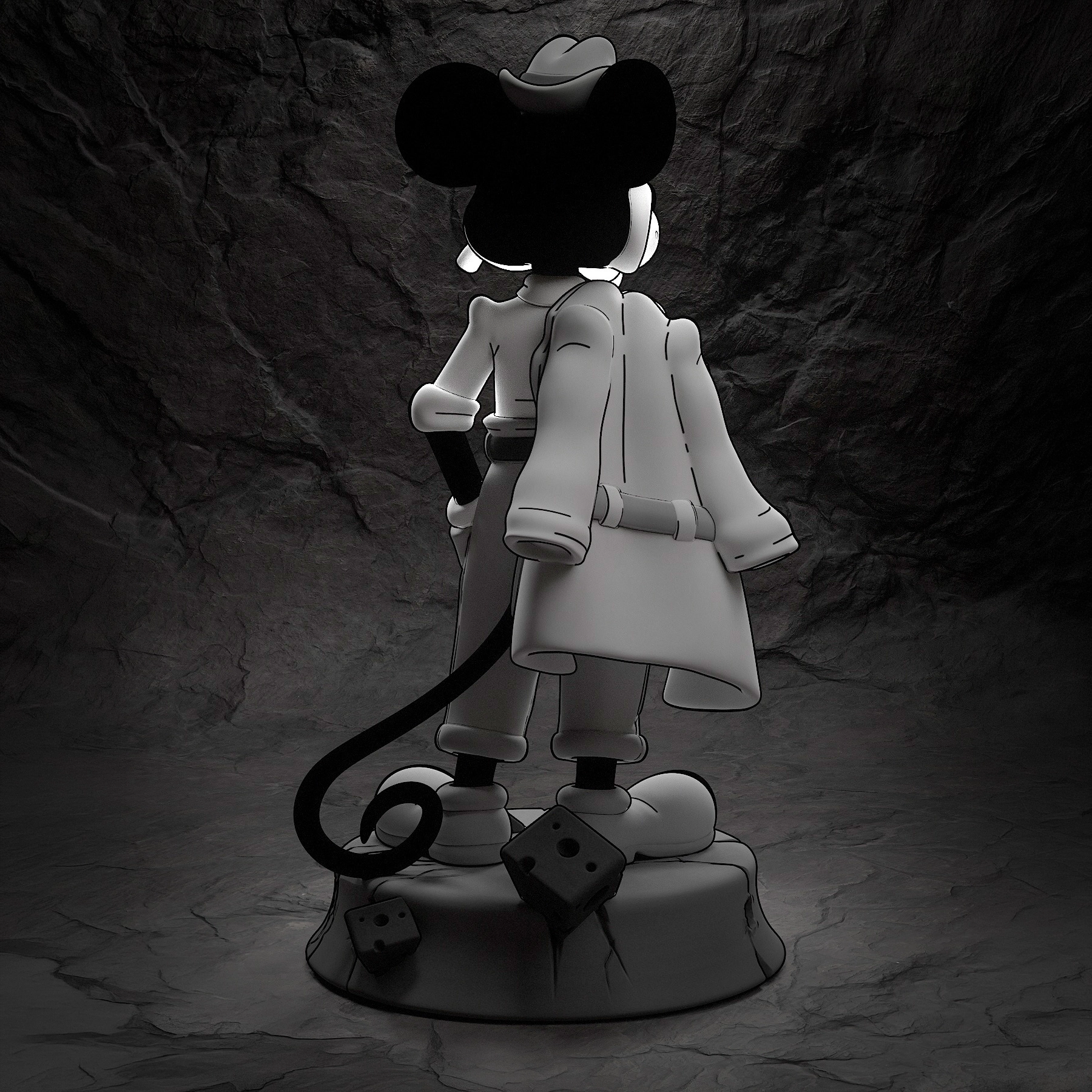 MOUSE PI for hire Jack Pepper action figure
