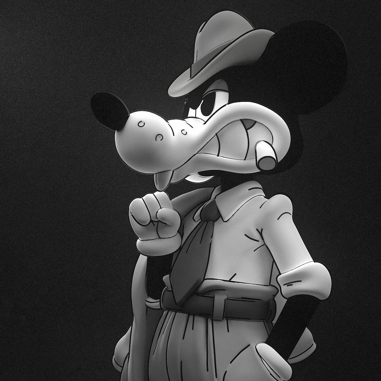 MOUSE PI for hire Jack Pepper action figure