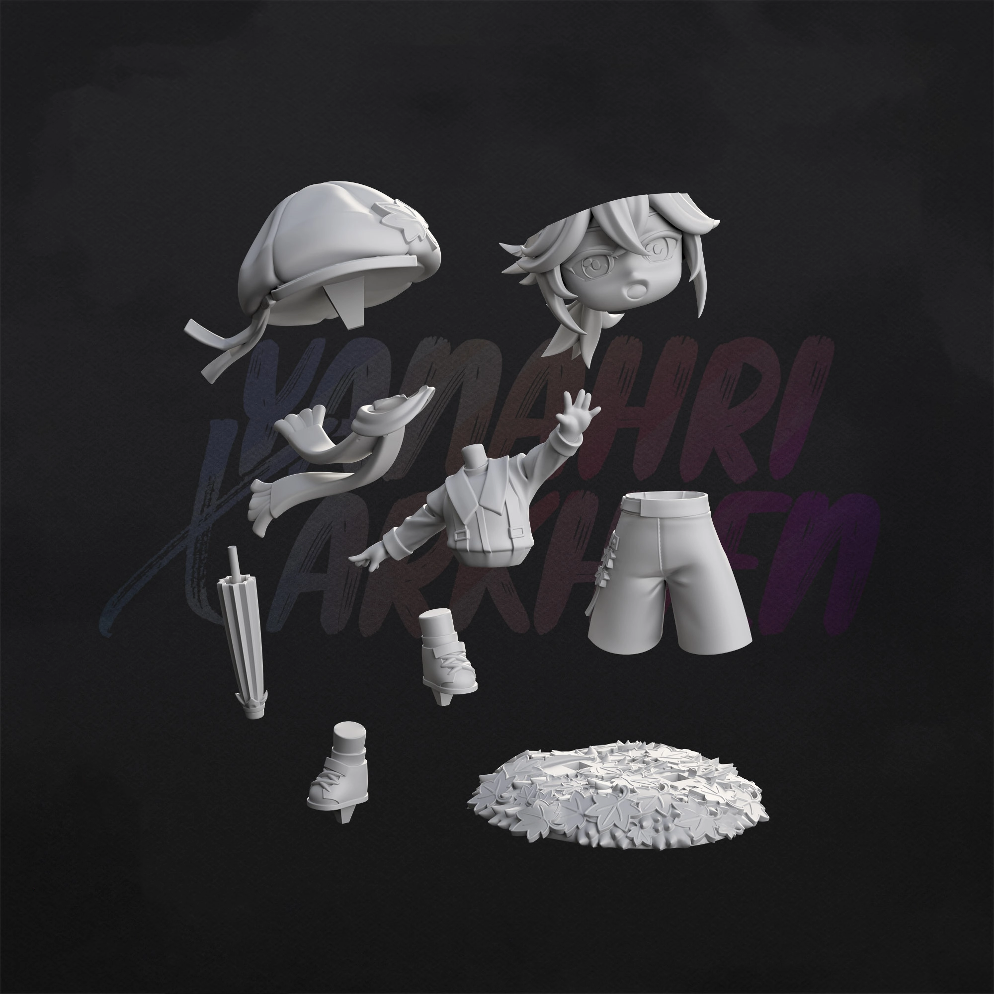 Genshin Impact Kazuha Chibi Figure