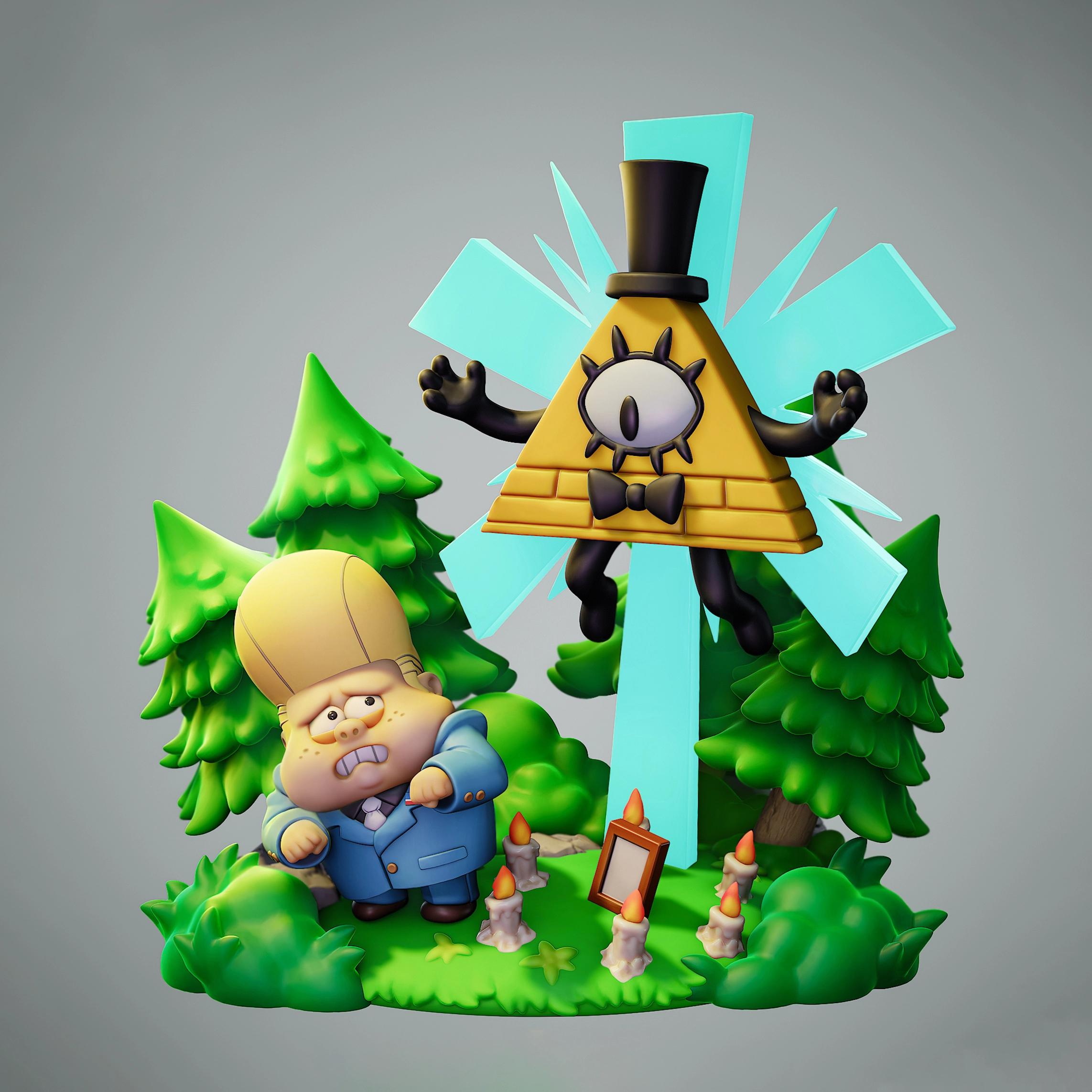 Gravity Falls Bill Cypher Action Figure